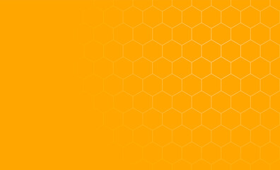 Honeycomb orange background. Vector stock illustration for poster or banner