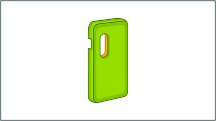 Vector Flat Phone Case icon. Phone Accessories Illustration. Drawing.	