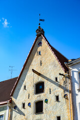 Fototapeta na wymiar It's Historical Centre of Tallinn, Estonia. It's part of the UNESCO World Heritage site