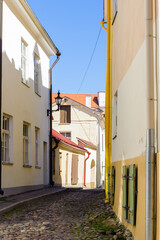 Fototapeta na wymiar It's Street in Tallinn, Estonia