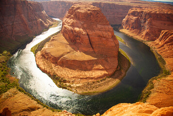 Horseshoe bend on Colorado river, Arizona