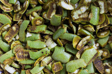 Walnut green peels full frame pattern. 