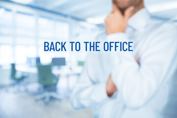 Back to the office after covid-19 concept