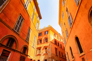 Fototapeta na wymiar Architecture of the Historic Center of Rome, Italy