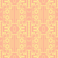 Modern Art deco background in warm palette