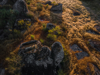 Natural Park of Barruecos, the graves are archaeological remains of IV century AD approximately.