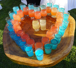 bebidas en forma de corazón 