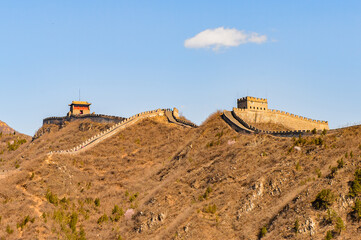 It's Great Wall of China. One of the Seven Wonders of the world. UNESCO World Heritage Site
