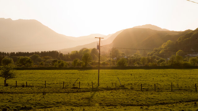 sunset in Maam Valley, Ireland