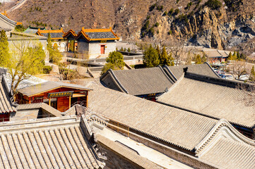 It's Great Wall of China. One of the Seven Wonders of the world. UNESCO World Heritage Site