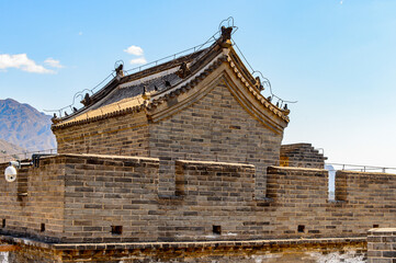 It's Great Wall of China. One of the Seven Wonders of the world. UNESCO World Heritage Site