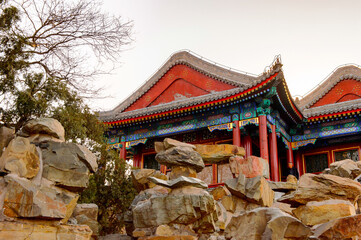 It's Pagoda of the Summer Palace complex, an Imperial Garden in Beijing. UNESCO World Heritage.