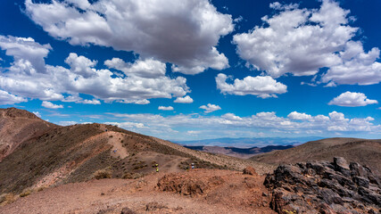 mountain landscape with blue sky