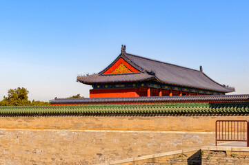 Fototapeta na wymiar It's Temple of Heaven complex, an Imperial Sacrificial Altar in Beijing. UNESCO World Heritage