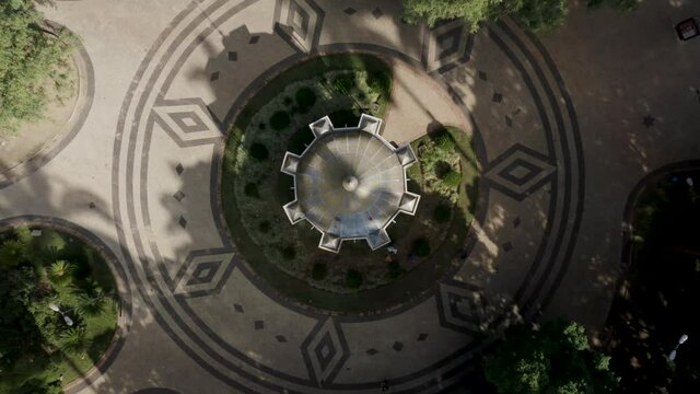 Carlos Gomes Square seen from above in Campinas, Sao Paulo, Brazil