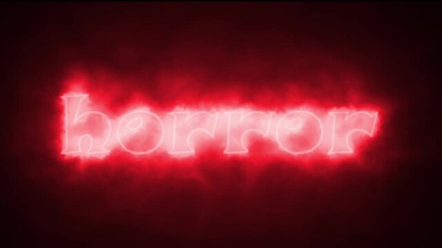 red horror word
