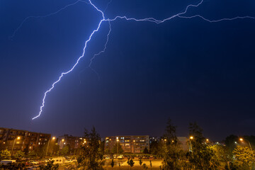 lightning in the city