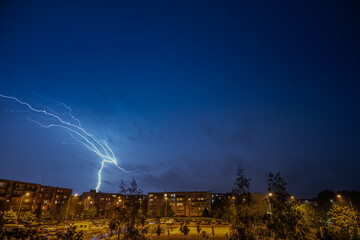 lightning in the city