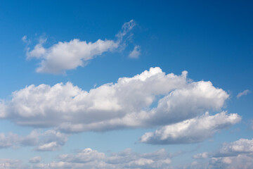 Blue sky and beautiful clouds. 