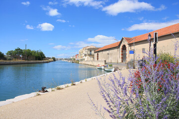 in Frontignan, a seaside resort in the Mediterranean sea, Herault, Occitanie, France

