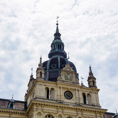 Fototapeta na wymiar It's Rathaus (Town hall) in Graz, Austria. Graz is the capital of federal state of Styria and the second largest city in Austria