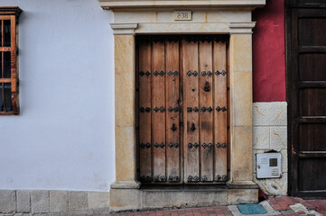 Colonial door, Bogota