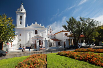 Church at Recoleta Place in Buenos Aires City