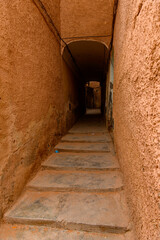 Street in Ghardaia (Tagherdayt), Algeria, located along Wadi Mzab, UNESCO world heriatage site