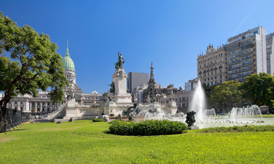Congress Square in Buenos Aires City