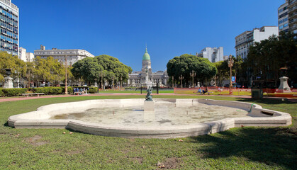Congress Square in Buenos Aires City