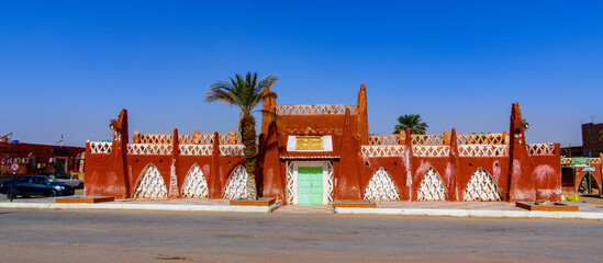Red architecture of Timimoun, Adrar Province, south-central Algeria