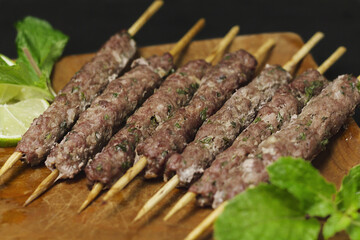 Beef kafta: middle eastern food
