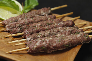 Beef kafta: middle eastern food
