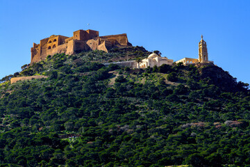 Obraz premium Santa Cruz fort of Oran, a coastal city of Algeria