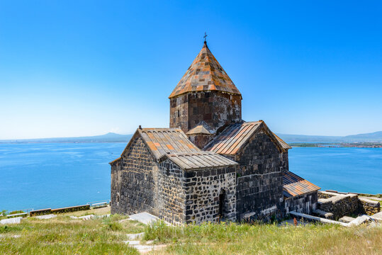 It's Sevanavank (Sevan Monastery), a monastic complex located on a shore of Lake Sevan in the Gegharkunik Province of Armenia