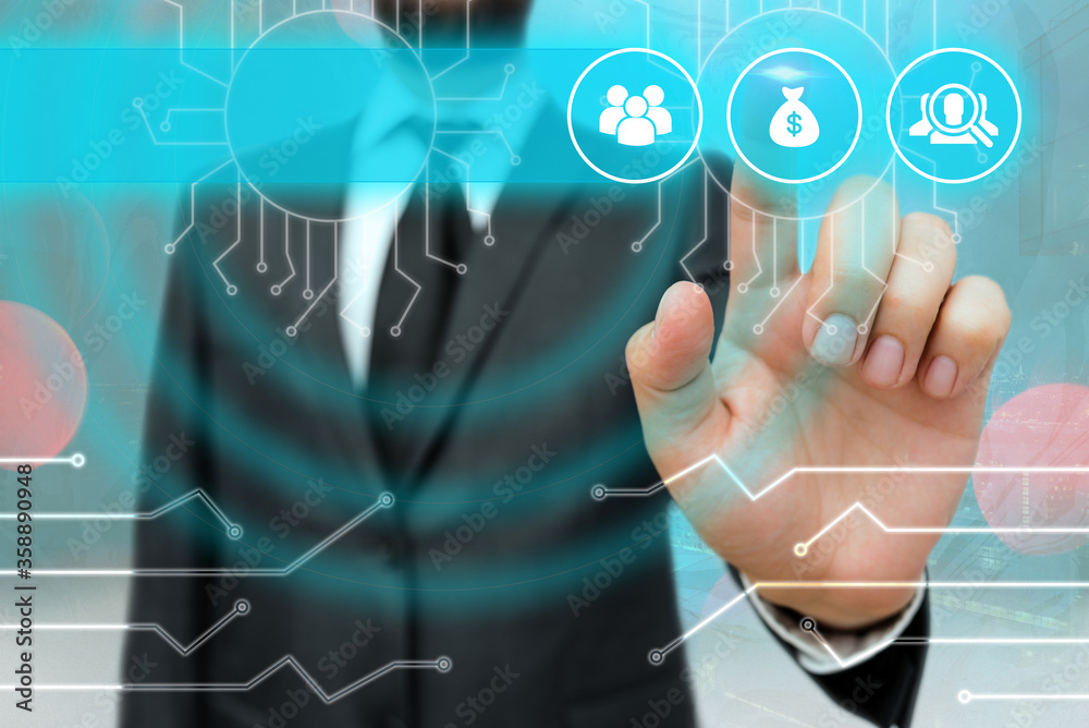 Wall mural system administrator control, gear configuration settings tools concept.