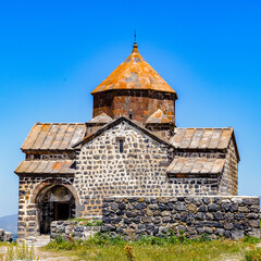 It's Sevanavank (Sevan Monastery), a monastic complex located on a shore of Lake Sevan in the Gegharkunik Province of Armenia