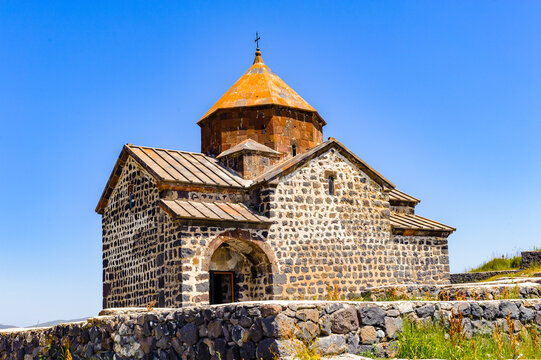 It's Sevanavank (Sevan Monastery), a monastic complex located on a shore of Lake Sevan in the Gegharkunik Province of Armenia