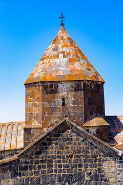 It's Sevanavank (Sevan Monastery), a monastic complex located on a shore of Lake Sevan in the Gegharkunik Province of Armenia