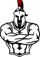 Simple Design of Greek Warrior (Gladiator)