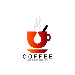 Coffee logo vintage, Cafe logo. coffee. vector illustration. editable