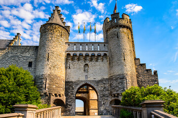 It's Het Steen, The Stone, Castle in Antwerp, Belgium