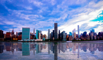 Naklejka premium new york city skyline