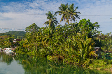 View of Loboc river on Bohol island, Philippines