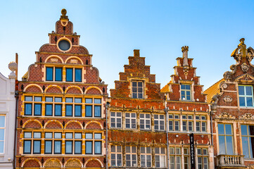 It's Architecture of the historic part of Ghent, Belgium.