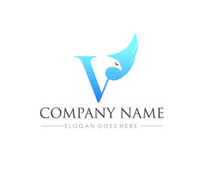 V Eagle business logo design