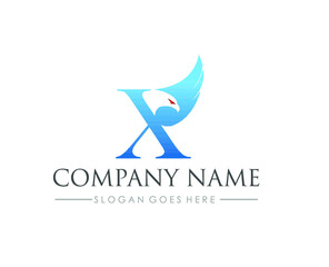 X Eagle business logo design