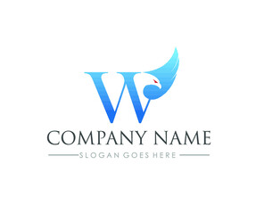 W Eagle business logo design