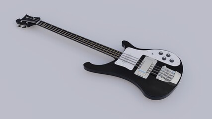 Obraz premium 3D guitar abstract wallpaper background