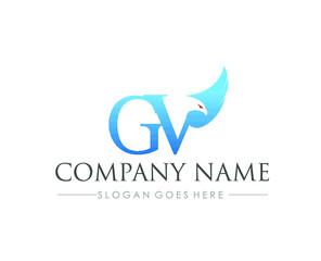 G V Eagle business logo design